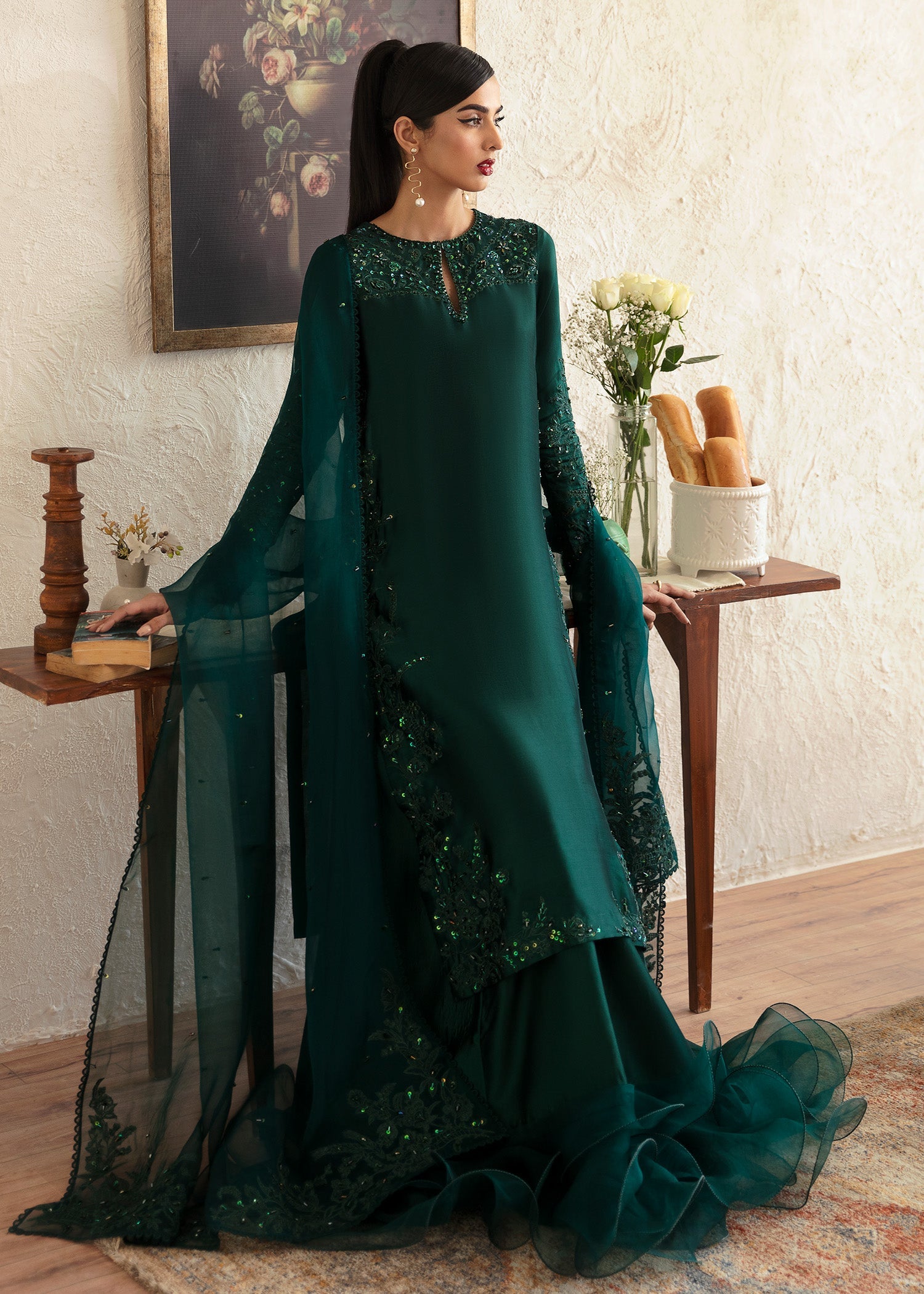 Kanwal Malik - Emerald Green Prince Fancy Kanwal Malik - Emerald Green Prince Fancy
