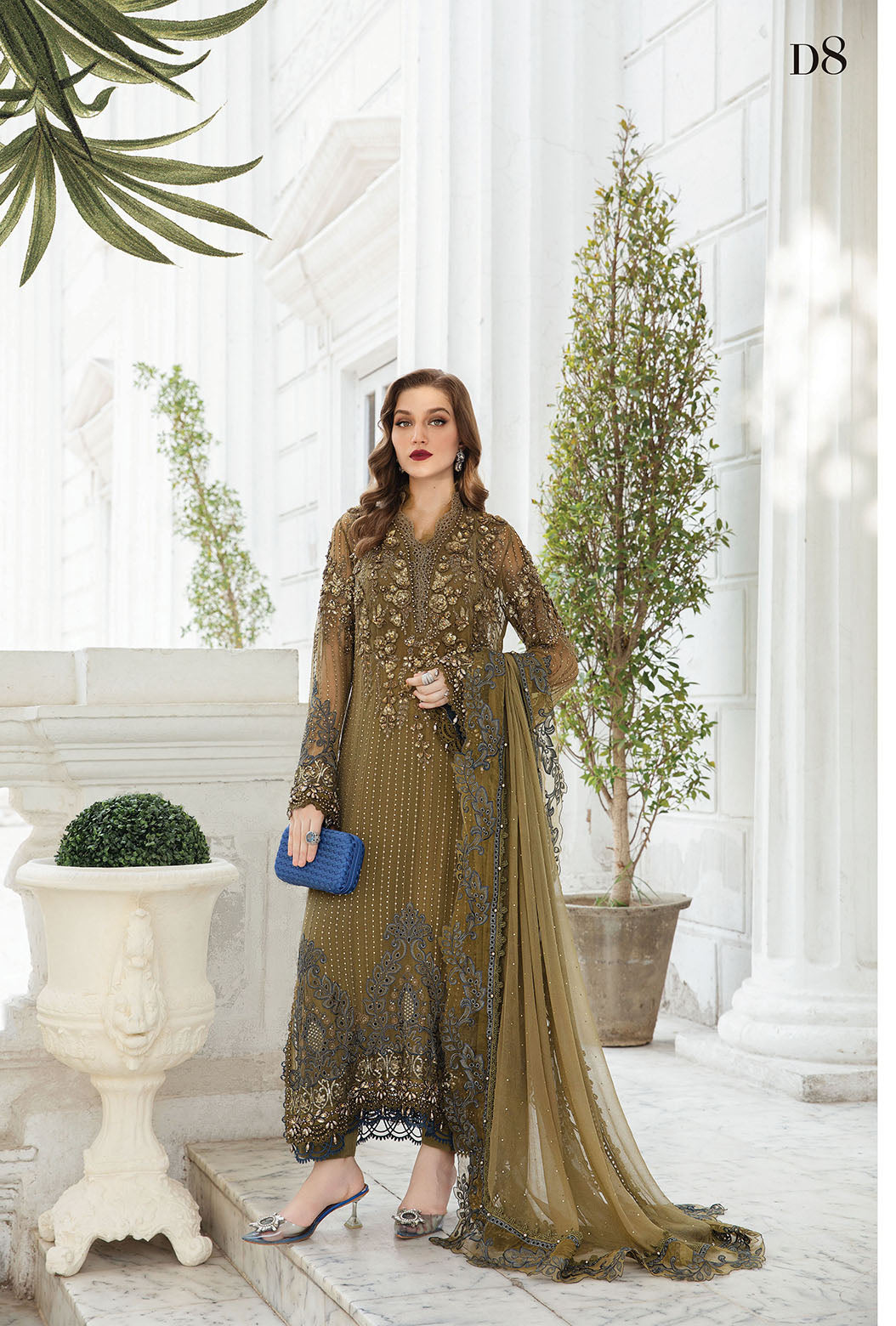 Maria B - Olive Green Prince Fancy Maria B - Olive Green Prince Fancy